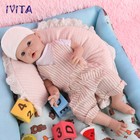 Ivita 20  Lovely Smile Boy Infant Lifelike Reborn Baby Full Body Silicone Doll