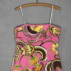 Vintage Laundry By Shelli Segal Mini Dress Women s Size 10 Pink Paisley Usa 1995