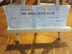 The Home State Bank Garland Kansas Signed Check 1915  60 Signed Huffine