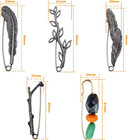 5 Pieces 5 Styles Extra Large Safety Pins Vintage Chic Brooch Pins Decorative Sa