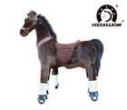 Medallion - My Pony Ride On Real Walking Horse - Medium Size - Dark Brown