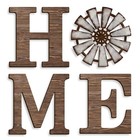  Home Wall Decor  Rustic Signs With Wooden Windmill For Living Home Letter