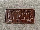 Rare 1945 Indiana License Plate Original Paint Chevy Ford Dodge Tough Year