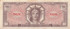 Usa   Mpc   10  1964  Series  641  Plate   21  Circulated Banknote  Qzaa