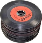 Lot Of 10 Vintage 7  Vinyl Records - Unique Wall Decor And Crafts Starter Kit