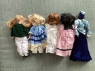 Set Of 5 Antique Vintage Collectible Dolls  lot 6 
