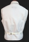 Men s Prism White Tuxedo Vest And Tie With Herringbone Pattern Free Shipping