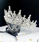 Crystal Clear Tiara  Silver Wedding Tiara  Princess Tiara  Bridesmaids Headband