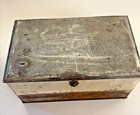 Vintage Japanese Engraved Pachinko Ball Lot Stamped Metal Steel Arcade Tin Box