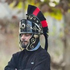 Medieval Black Roman Imperial Soldier Helmet- Knight Warrior Roman Knight Helmet