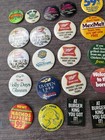 Lot Of Vintage Pinback Button Pins Beer Theme Food Industry Miller Beer