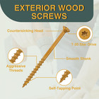 Deck Screws 2 Inch Wood Screws  8 X 2  630 Pcs  Rust Resistant Structural Screws