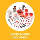 Kids Pro Big Builders Play Workshop Tool Bench Playset 45 Piece Playset For Kid