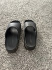 Nike Men s Black Slide Sandals Us 5 Rubber Upper Slip On Logo