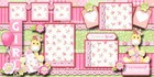 Baby Girl    2 Premade Scrapbook Pages Paper Piecing Layout  By Digiscrap  a0057