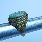 Ancient Roman Intaglio Ring Bronze Engraved Intaglio Ancient Ring Size 10