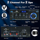 Ak45 Bluetooth 5 0 Hifi Stereo Amplifier Receiver Home Audio Max 400w X2 Usb fm