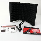 New Pyle Three Panel Metal Microphone Isolation Shield Studio Acoustic Psmrs04