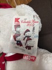 Dan Dee 2005 Kmart Collectible Christmas Teddy Bear White Plush Santa Hat Scarf