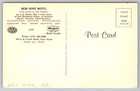 Vintage Postcard Pa Bucks County New Hope Motel Pool Multi View -2875