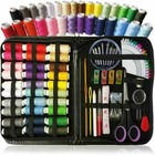 Sewing Kit Thread Scissor Tape Pins Thimble Needle Portable Travel Home 100pcs