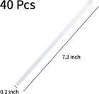 40 Pieces Clear Plastic Swizzle Sticks  Crystal Cake Pops  Cocktail Coffee Drink