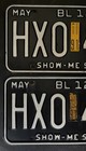 1991 Missouri License Plates Matching Pair Black Original Mo Show-me State Tab