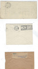 Three Great Britain Kgvi Covers  Various Frankings And Destinations