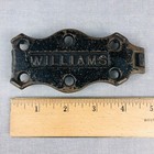 Williams Black Cast Iron Trivet Antique Circa Late 1800s For Sad Iron 4 5 Inches