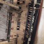 Warship Model Ship Wood   Fabric With Detailed Sails And Rigging