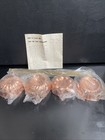 Vintage Set Of Solid Copper 5pc Mini  Mold Set Jello With Brass Rack New In Box