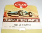 3 Pair Copper Cox Slot Car Pick-up Brushes Push-in Style Original Nos