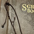 Vintage Embossed Brown Gold Tone Ephemera Scrapbook - Unused   Empty 17 Pages