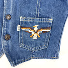 Vintage Levis White Tab Kids Embroidered Denim Vest Toddler Usa 70s Rare Find