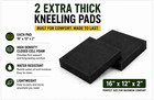 2 Pack Extra Thick Kneeling Pads 16 X 12 X 2 In High Density Foam Waterproof