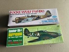 Guillow s Model Plane Lot Nos Sealed Focke  Hellcat   Hawker   Trojan   Spitfire