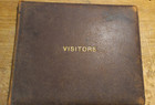 Rare 1936-1948 Wwii Port Said egypt Sailor And Soldiers Home Guest Book 