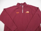 Virginia Tech Hokies Sweater Men Extra Large Red Nike 1 4 Zip Pullover Ncaa Xl