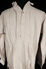 Rare French Antique 19th Century Flax Linen Hand Made Shirt Size Large
