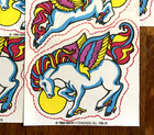 Vintage Pegasus 1984 Mark 1 Iron On Sticker Transfer Scratch   Sniff 5 Sheets