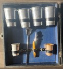 Vtg Mcm Portable Picnic Pub Bartender Cocktail Travel Bar Carrying Case No Key