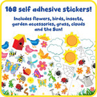 Foam Stickers   Garden   Spring   Pack Of 168   Self-adhesive Stickers For Kids 