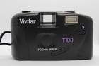 Rare Vivitar T100  brites  35mm Point   Shoot Film Camera     Tested     Vintage