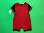 Guess Los Angeles Kid   s Bodysuit  Infant Romper Red W black 24m  2 Years  New