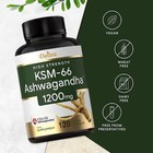 Ksm-66 Ashwagandh 1200mg Maximum Strength 120 Capsules-- Omnipotent Nutrition