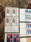 Lot Of Mint Us Plate Block Stamps Mnh 6 Cent 10 Different Blocks 40 Stamps