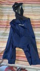 Heavy Pedal Bib navy Blue W  Black Straps 