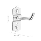 12 Pcs Metal Display Pegboard Hooks Square Supermarket Shelf Tube Rack Hanger