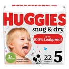 Huggies Snug   Dry Baby Diapers Size 5   27 Lbs  22 Count Each Lot Of 4