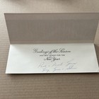 Vintage Mid-century Christmas Card Red And Gold Embossed    greetings    Retro